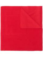 Harris Wharf London Large Pocket Scarf - Red