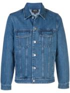 A.p.c. Boxy Fit Denim Jacket - Blue