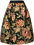 Simone Rocha Floral Jacquard Skirt - Black