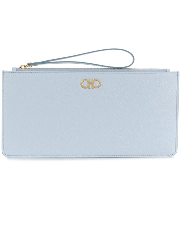 Salvatore Ferragamo Double Gancio Pouch - Blue
