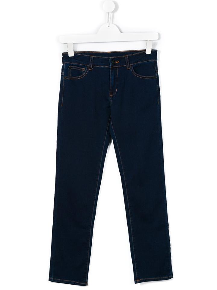 Kenzo Kids Classic Straight Fit Jeans, Girl's, Size: 16 Yrs, Blue