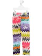 Missoni Kids Zig Zag Pattern Leggings, Girl's, Size: 6 Yrs