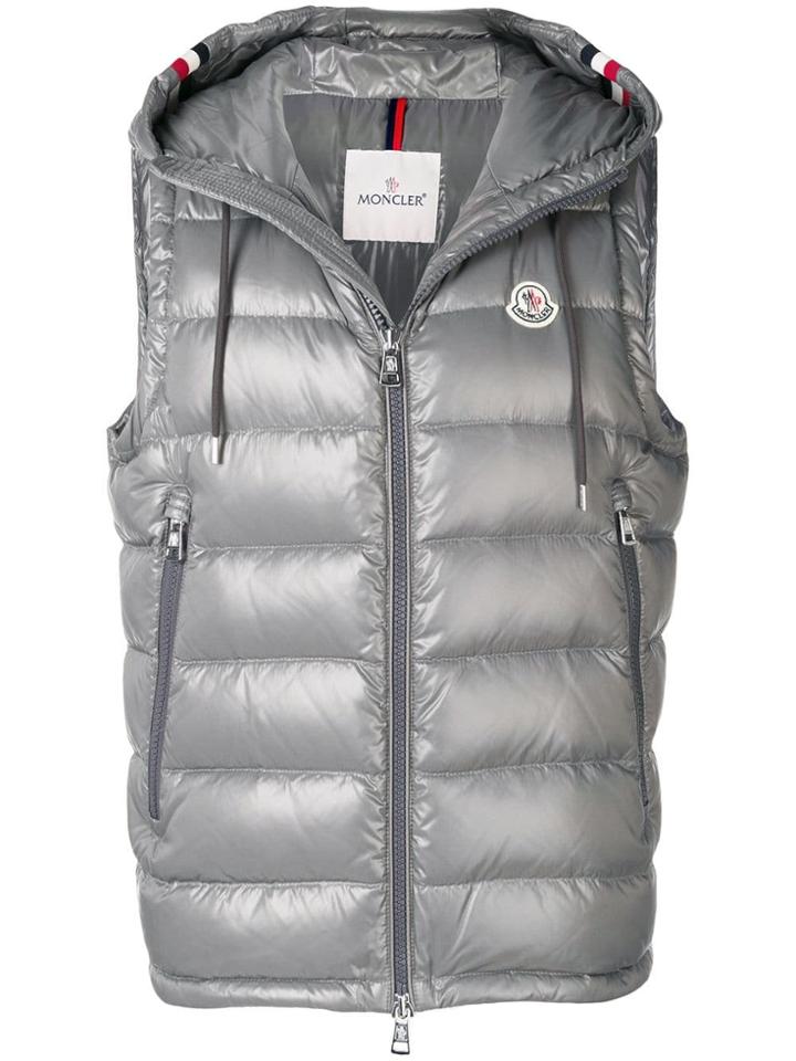 Moncler Lanoux Hooded Gilet - Grey