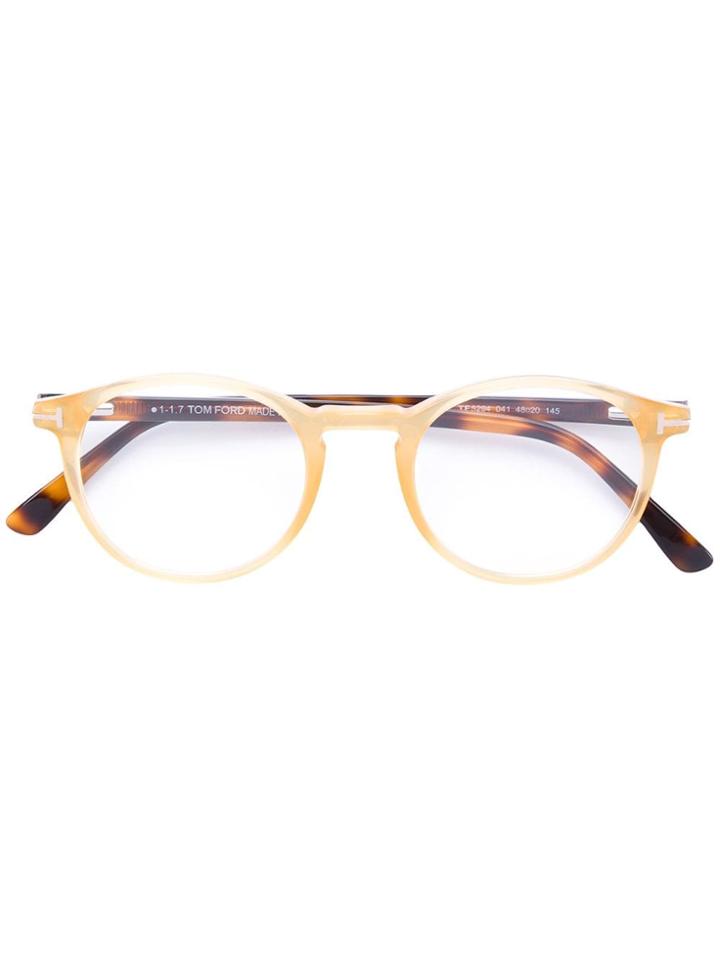 Tom Ford Eyewear Round Frame Optical Glasses - Brown