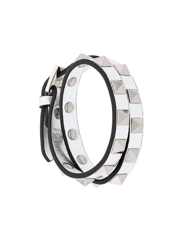 Valentino Valentino Garavani Rockstud Bracelet - Metallic
