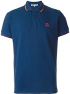 Mcq Alexander Mcqueen Piped Collar Polo Shirt, Men's, Size: M, Blue, Cotton