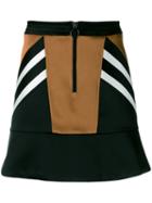 Neil Barrett Panelled Satin Mini Skirt, Women's, Size: 38, Black, Polyamide/acetate/polyester/viscose
