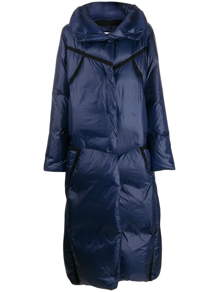 Dorothee Schumacher Oversized Padded Midi Coat - Blue
