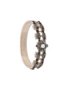 Marchesa Notte Embellished Flower Cuff Bracelet - Metallic