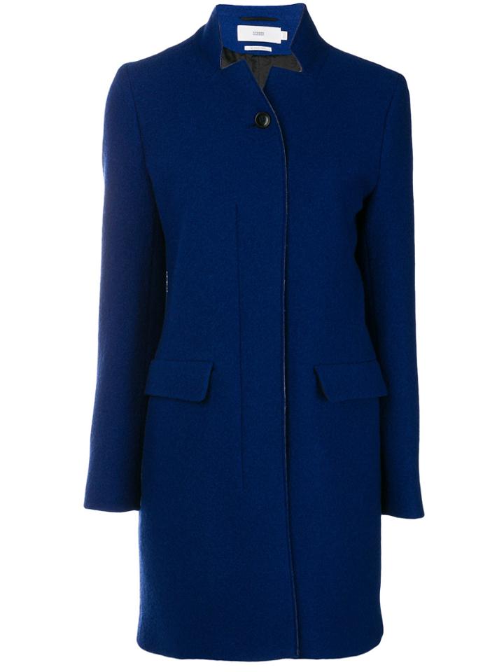 Closed Mantel Start Coat - Blue