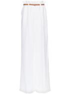 Chloé Paper Bag-waist Belted Trousers - White