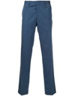 Gieves & Hawkes - Slim Fit Trousers - Men - Cotton/cashmere - 36, Blue, Cotton/cashmere