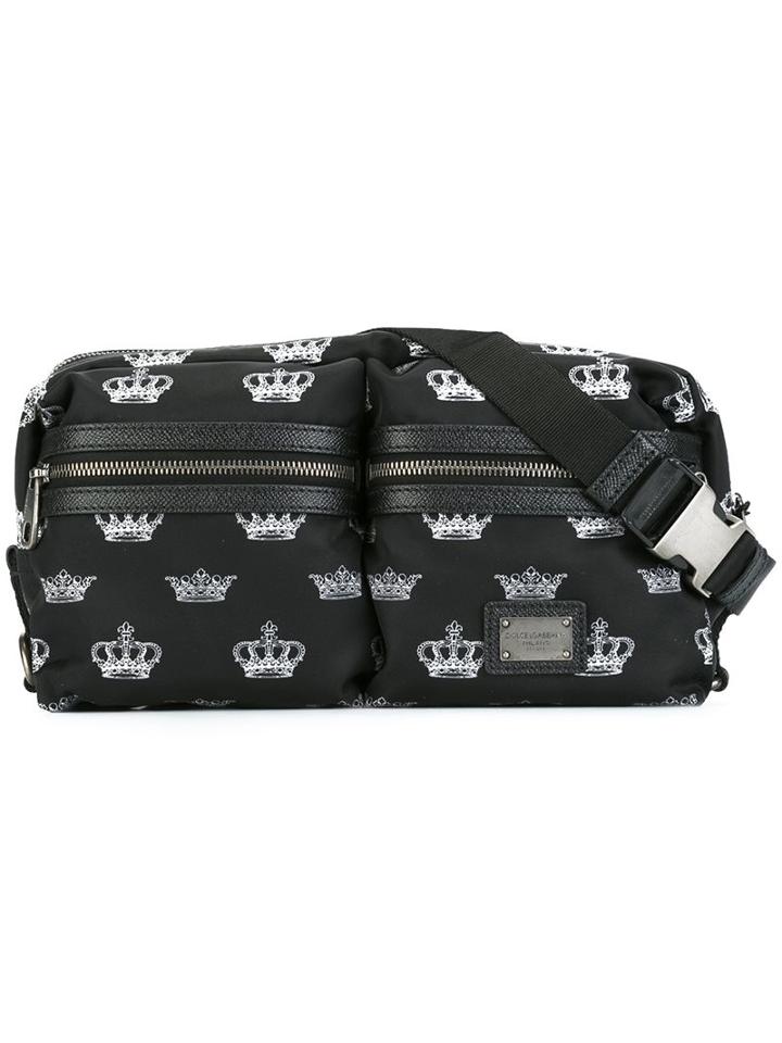 Dolce & Gabbana Crown Print Bum Bag