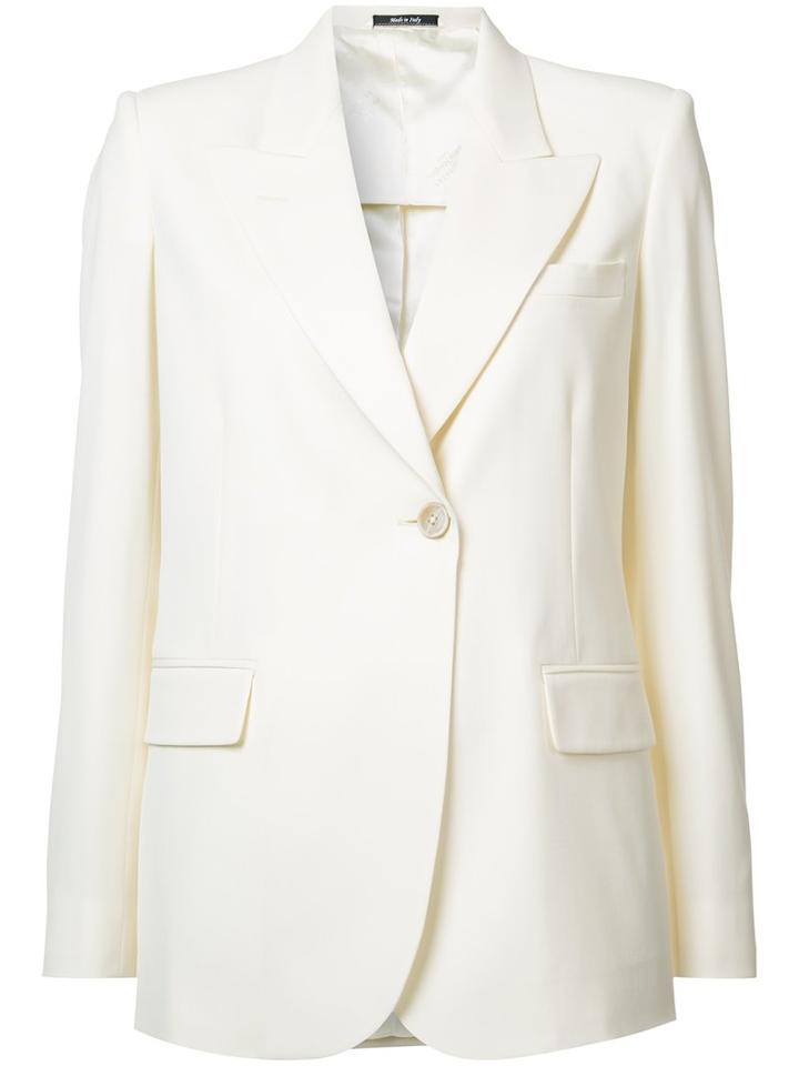 Maison Margiela Blazer Jacket, Women's, Size: 44, White, Spandex/elastane/virgin Wool