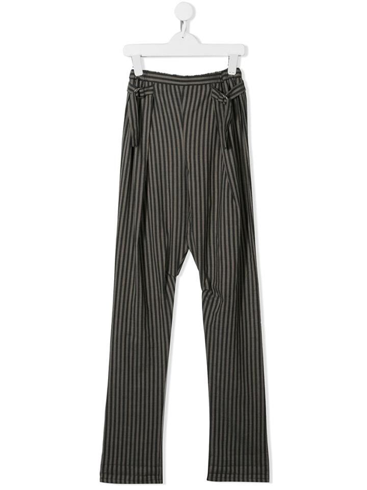 Anja Schwerbrock Teen Pado Striped Trousers - Grey