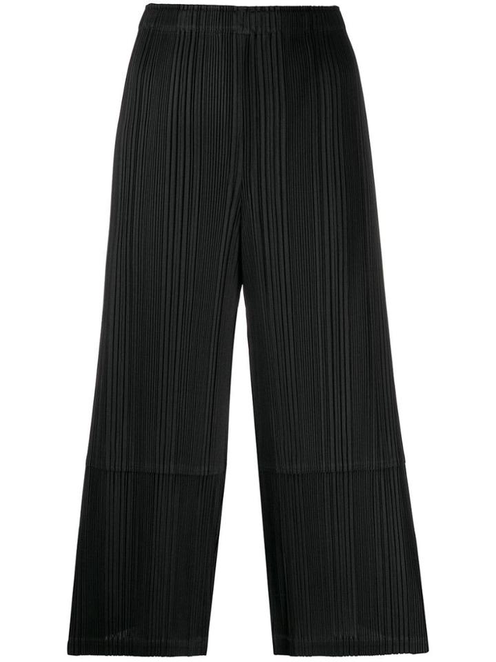 Pleats Please Issey Miyake Pleated Detail Trousers - Black