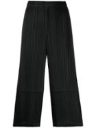 Pleats Please Issey Miyake Pleated Detail Trousers - Black