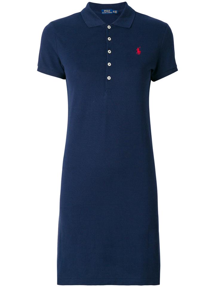 Polo Ralph Lauren Fitted Polo Dress - Blue