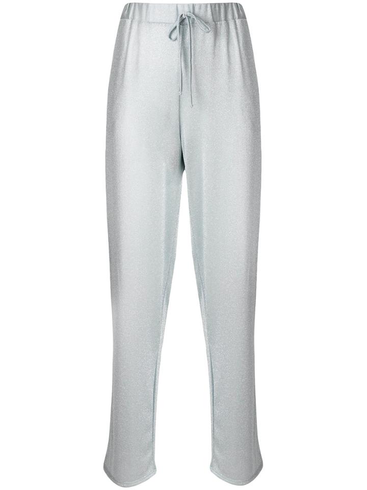 Blugirl Sparkly Casual Track Pants - Grey