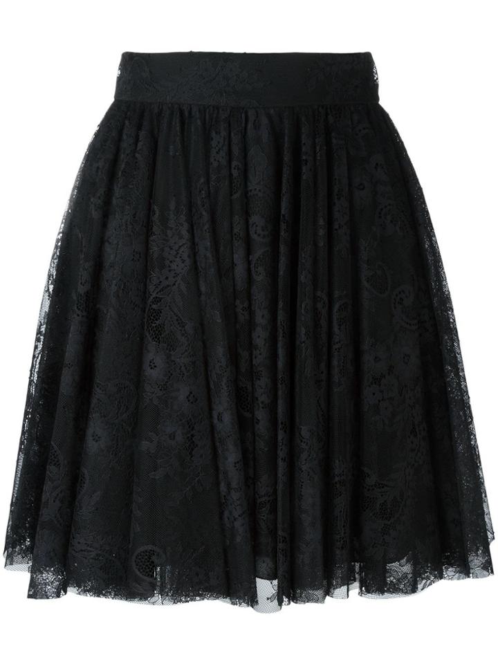 Le Ciel Bleu Pleated Midi Skirt - Brown