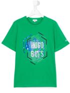 Boss Kids Print T-shirt, Boy's, Size: 16 Yrs, Green