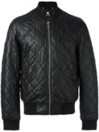 Ps By Paul Smith Quilted Bomber Jacket, Men's, Size: Medium, Leather/viscose