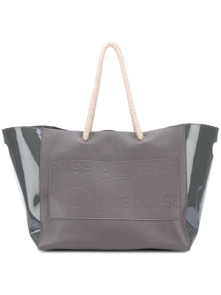 Sacai Vector Shopper Tote Bag - Grey