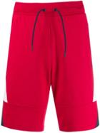 Ea7 Emporio Armani Geometric Print Track Shorts - Red