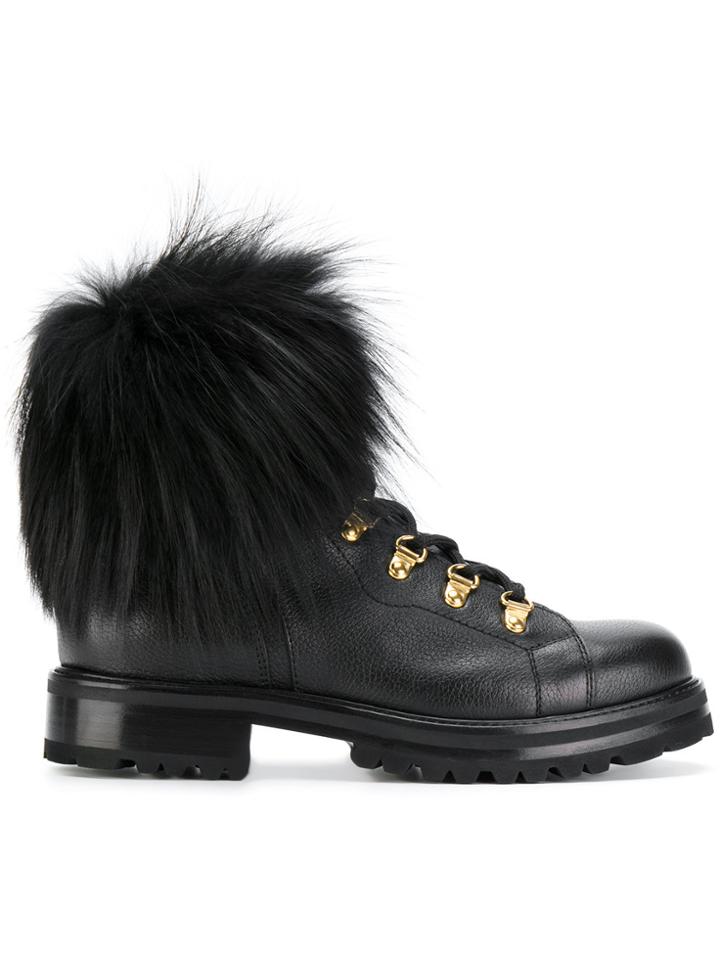 Ermanno Scervino Chunky Ankle Boots - Black