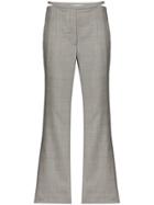 Xu Zhi Checked Split Front Trousers - Grey