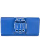 Perrin Paris 'carl' Clutch, Women's, Blue, Leather