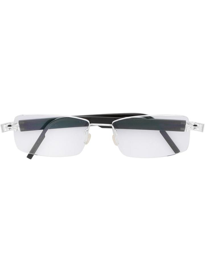 Lindberg Unique Glasses, Grey, 18kt White Gold/buffalo Horn