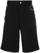 Givenchy Distressed Effect Bermuda Shorts - Black