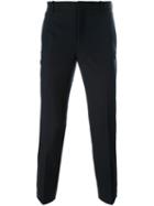 Neil Barrett Cropped Tailored Trousers, Men's, Size: 46, Blue, Cotton/polyester/virgin Wool