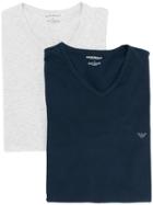 Neil Barrett Geometric Applique Striped T-shirt - White