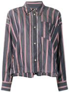 Isabel Marant Étoile Striped Boxy Button-down Shirt - Black