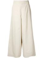 Astraet Wide-leg Cropped Trousers, Women's, Size: 1, Nude/neutrals, Cotton