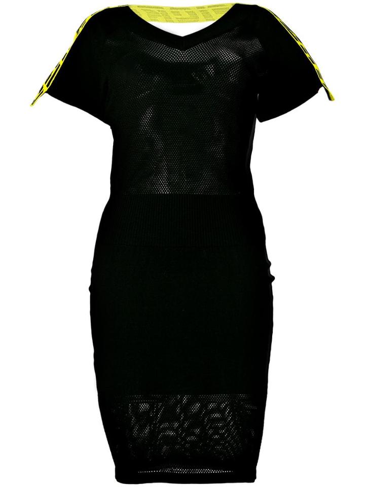 Diesel Logo Band Dress - Black