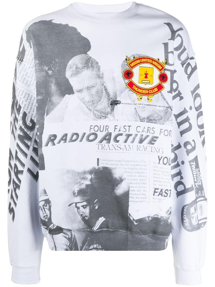 Msgm Football Sweatshirt - White
