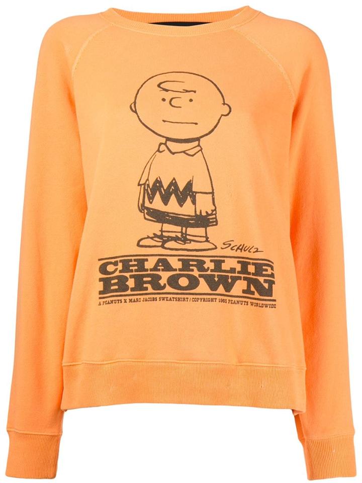 Marc Jacobs Charlie Brown Printed Jumper - Orange