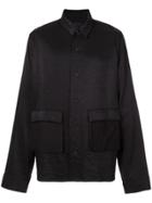 Rta Casual Front Pocket Shirt - Black