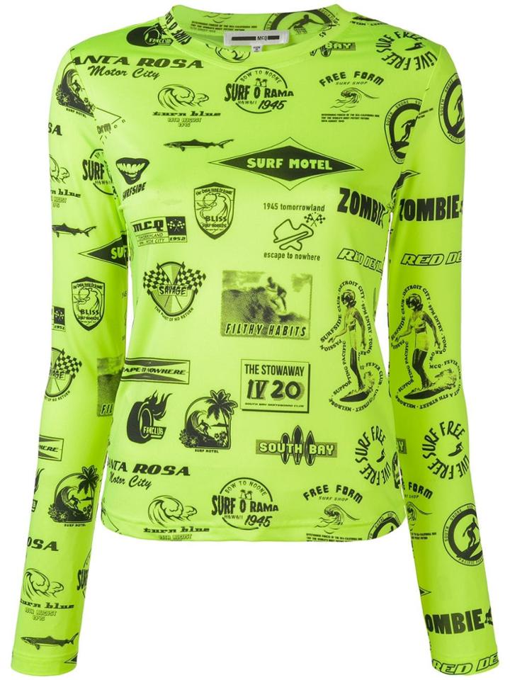 Mcq Alexander Mcqueen Surf Print Jumper - Green