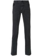 Just Cavalli - Straight-leg Jeans - Men - Cotton/calf Leather/polyurethane/viscose - 33, Grey, Cotton/calf Leather/polyurethane/viscose