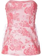 Manning Cartell Metallic Kyoto Calling Floral Bustier - Pink & Purple