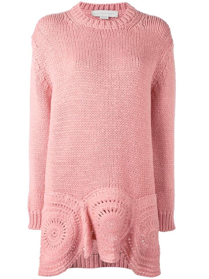 Stella Mccartney Crochet Circle Knit Jumper, Women's, Size: 38, Pink/purple, Polyamide/wool