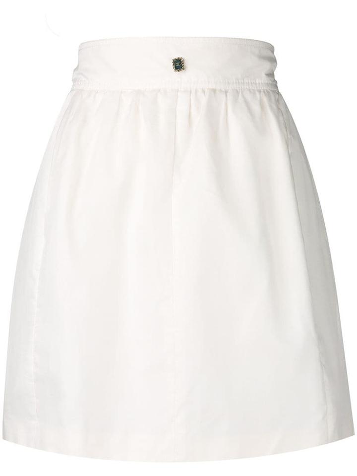 Chanel Pre-owned 2007's A-line Skirt - White