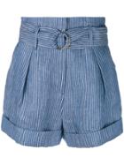Mara Hoffman Belted Shorts - Blue