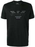 Armani Jeans - Printed Logo T-shirt - Men - Cotton - M, Black, Cotton