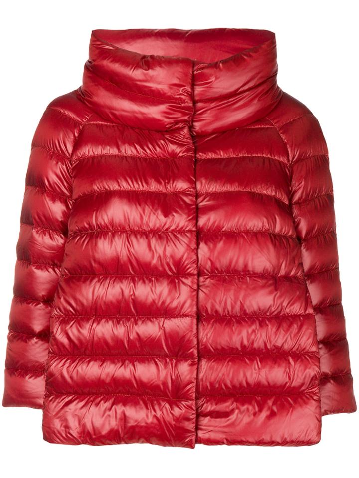 Herno Padded Front Fastened Jacket - Red