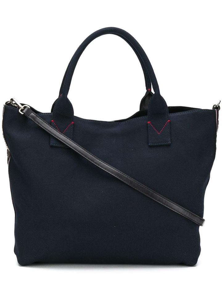 Pinko Side Logo Tote Bag - Blue